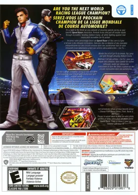 Speed Racer - The Videogame box cover back